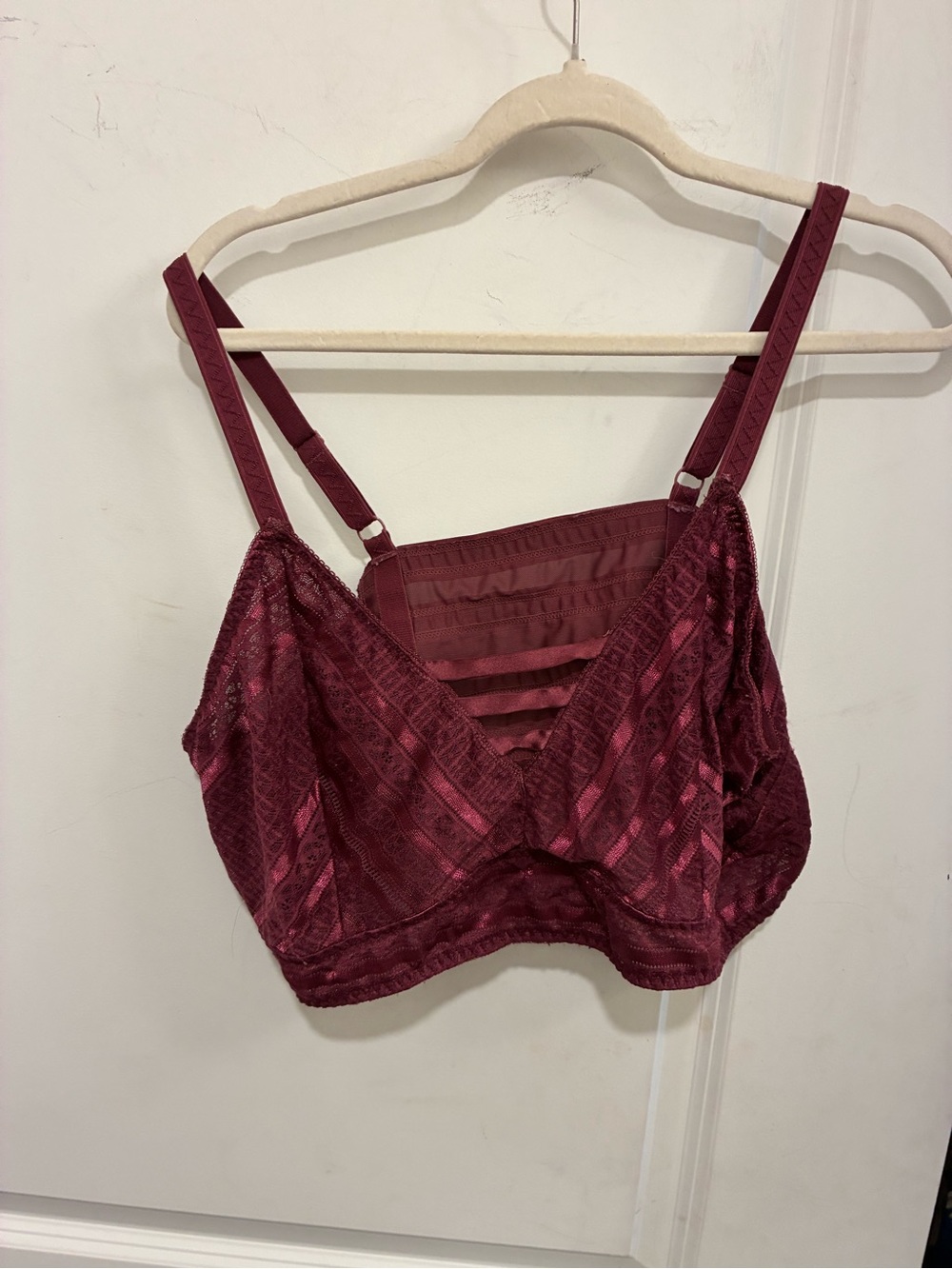 torrid Wine Lace Ladder-Back Bralette